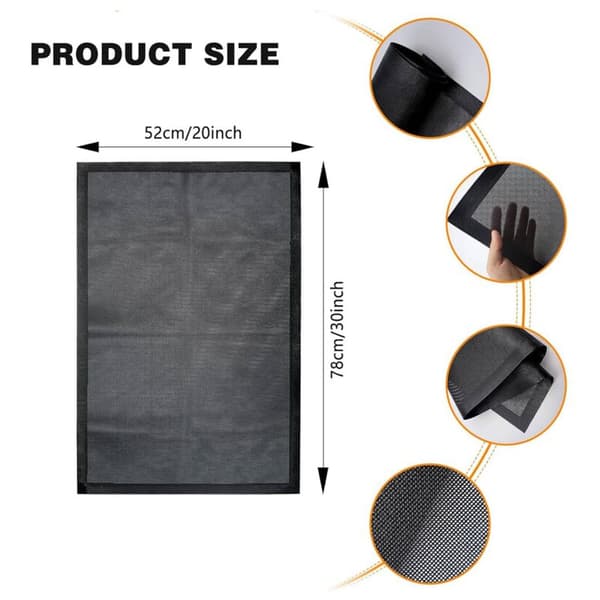 Skyddsmatta för induktionshäll 52 x 78 cm, Magnetisk silikonmatta för induktionshäll, Lockskydd för induktionshäll