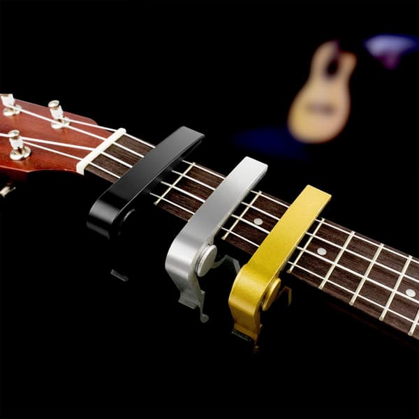 Hurtigutløser capo for gitar, for elektrisk gitar (Capo-Golden)