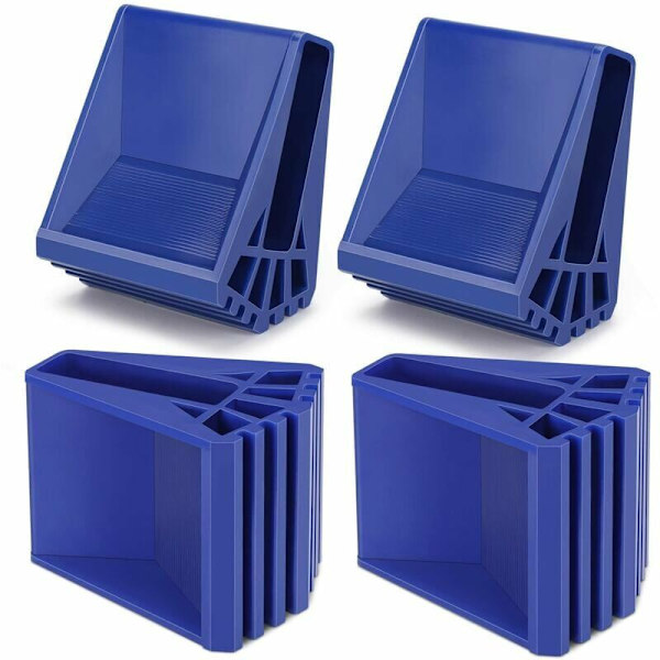 (Specialerbjudanden) Stepping Foot 4-pack halkfria gummifötter för stegar, säkerhetsfötter, fotskydd för teleskopstegar (Blå) 12