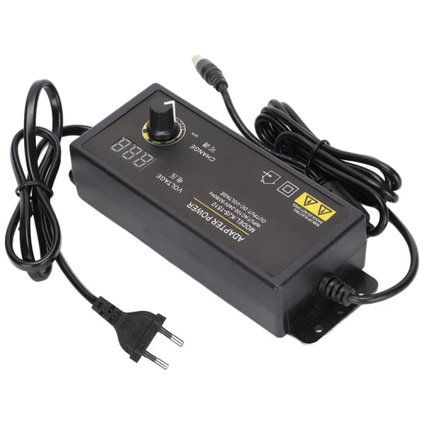 Strømadapter Justerbar Spændingshastighedsregulering 90W 2.5A 3-36V LED Digital Display Adapter 100‑240VEU Stik