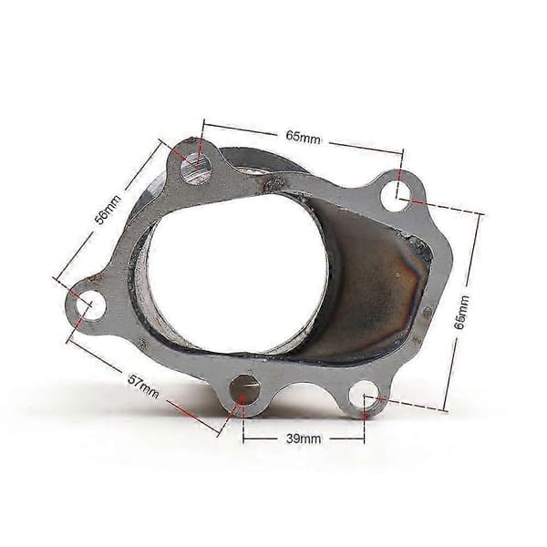 Rustfrit Stål Adapter til T25 T28 GT25 GT28 til 2,5 tommer Turbo Down Pipe Adapter 63mm V-Band Klemme Flange