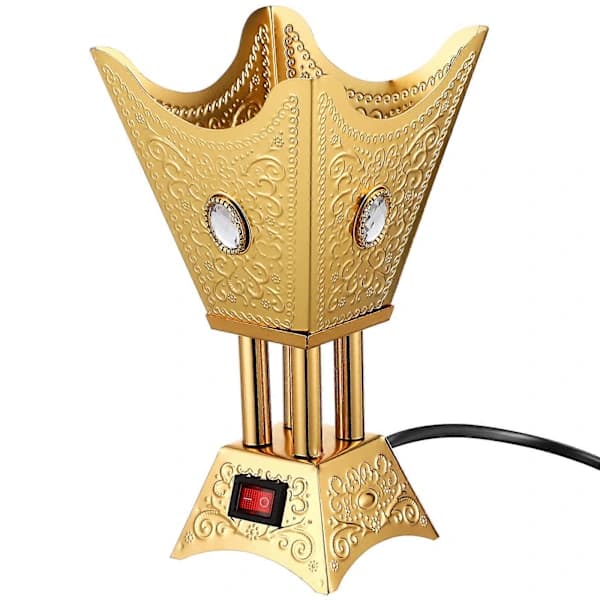 Electric Incense Burner, Multi-file Adjustment for Experience, Sturdy Construction Golden 18.00X10.00X10.00CM