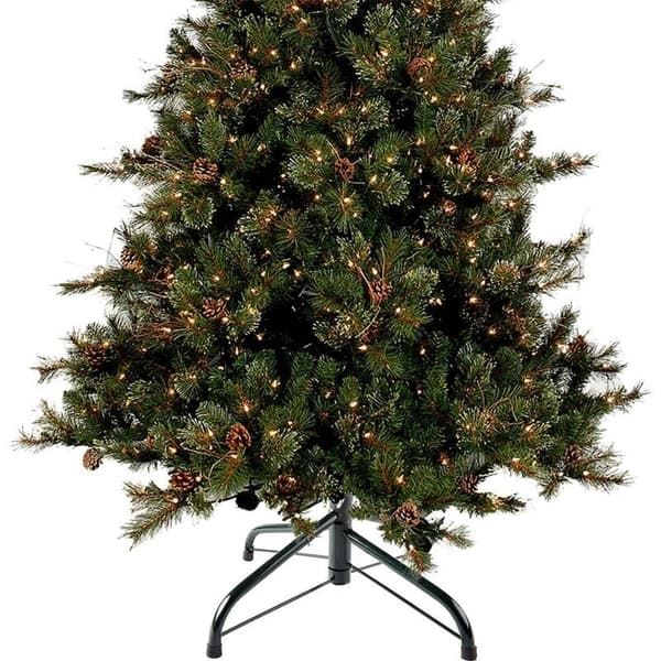 Christmas Tree Stand, Suitable for 35 cm or 45 cm Artificial Christmas Trees, Iron Stand, Green (35 cm)
