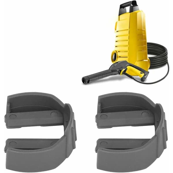 2 st C-klämma snabbfäste, tryckbricka avtryckare ersättning C-klämma för Karcher K2 K3 K7 biltvätt avtryckare (grå)