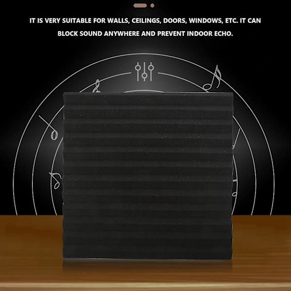 12-pack - Akustiska Paneler Skum Ingenjörs Svampar Kilar Ljudpaneler 2,5 cm x 30 cm x 30 cm