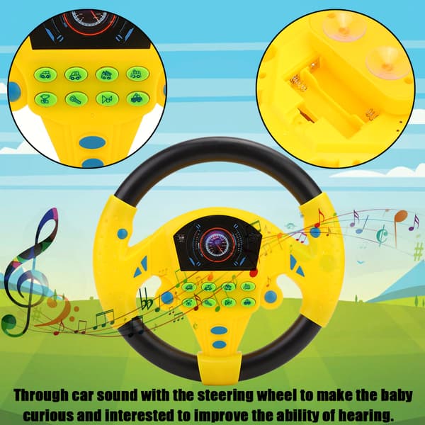 Imaginative Playmate: Rattle Toy with Interactive Sounds, Educational Gift for Toddlers to Learn Car Effects While Having Fun