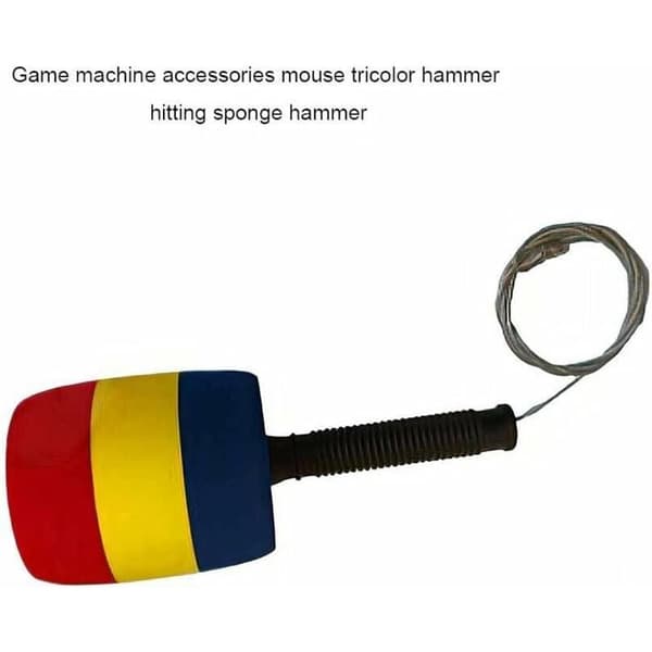 Soft Mushroom Hammer Kids Game Percussion Tool Non-slip Hammer Washable Game Accessories Replacement Parts, Short Handle
