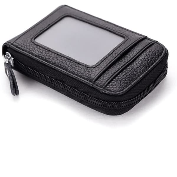 Kortholder - Uspecificeret - Sort - PU Læder - 11,5 x 7,5 cm - Unisex