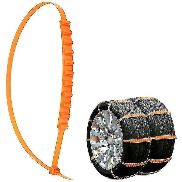 Snow Chains 10 pcs Tire Chains Car Safety Chains Vehicle Non-Slip Snow Chains Emergency Snow Chains [DB]