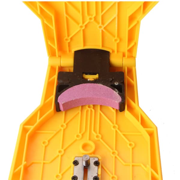Chainsaw Sharpener with 1 Grinding Stone Chainsaw Sharpener for 14-20 inch Guide Bars and 2-Hole Chainsaw Guide Bars