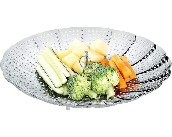 Adjustable Stainless Steel Steamer Basket (16cm-26cm) Steamer Insert for Cookware