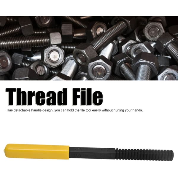 Thread Repair Tool, Thread File, Repair Accessories with Detachable Handle for Home Decoration Maintenance