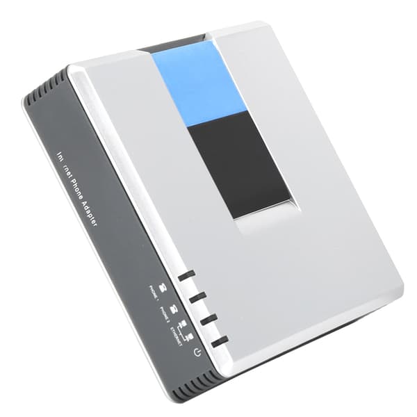 VoIP Gateway DualPort Internet-telefonadapter Protokolkonverter til Cisco PAP2T 100-240V (US-stik)