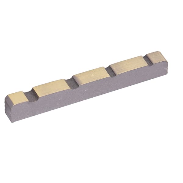 4-String Bass Saddle 38mm Pre-Slotted Portable Brass Replacement Guitar Bass Saddle
