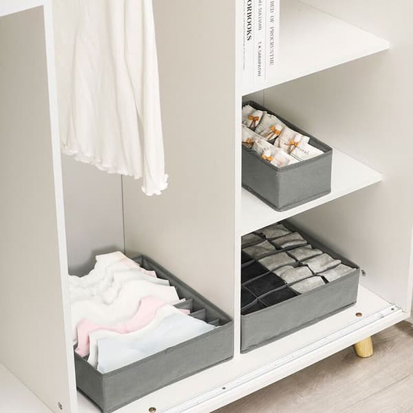 Foldable Non-Woven Fabric Drawer Organizer for Underwear, Bras, Socks. Small Compartment Organizer.