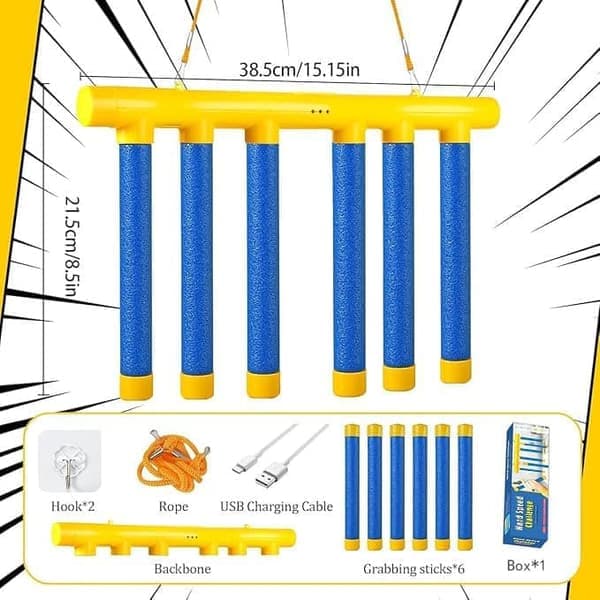 Bat Catching Game - Reaction Training, a Flexible Game with 3 Adjustable Drop Speeds, Suitable for Children/Christmas Gift/Birthday Present.-FX-