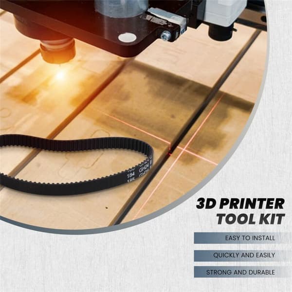 2 sæt GT2 tandremsskive aluminium synkronhjulssæt til 3D-printer CNC mekanisk drev