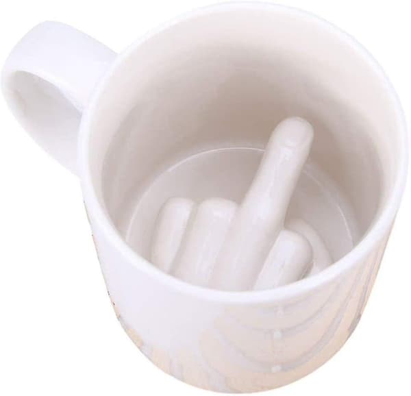 Up Yours Mug Finger Funny Ceramic Cup - Hilarious Novelty Funny Gift For That Special Someone!