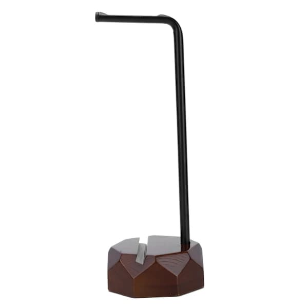 Wooden Headphone Stand, Headset Holder, Desk Accessory, Walnut