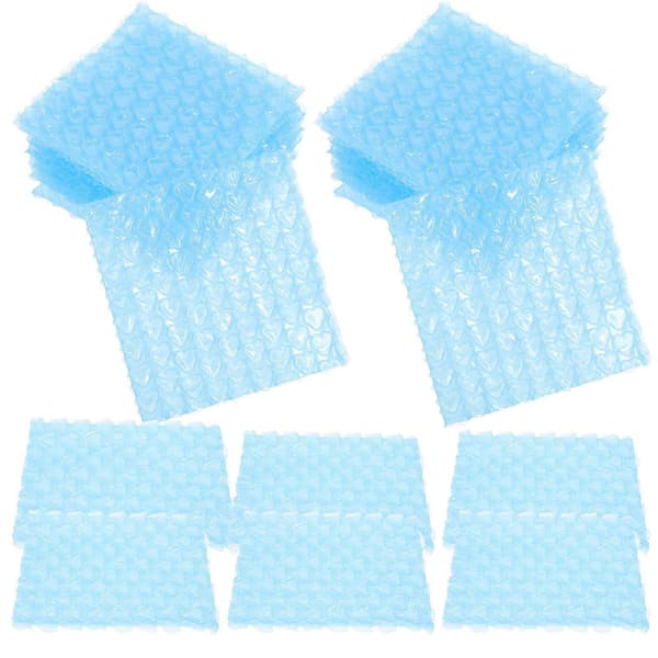 60 st Bubbelpåsar Dubbelväggiga Bubbelkuddspåsar för Förpackning och Frakt