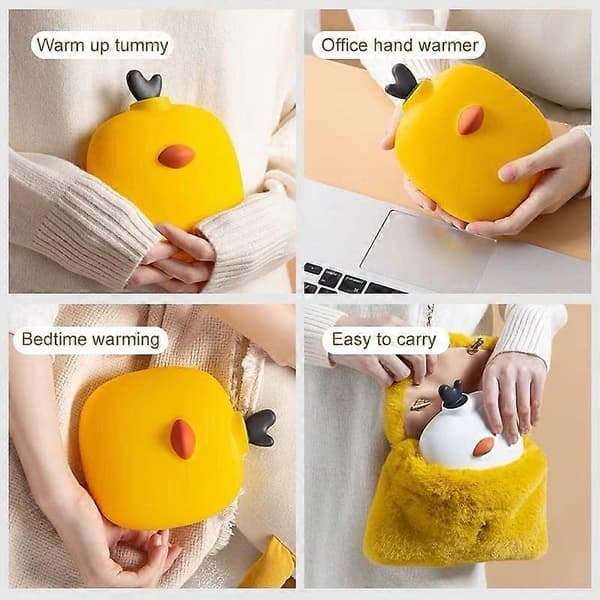 Hot Water Bottle with Cover, Personalized Design for Pain Relief