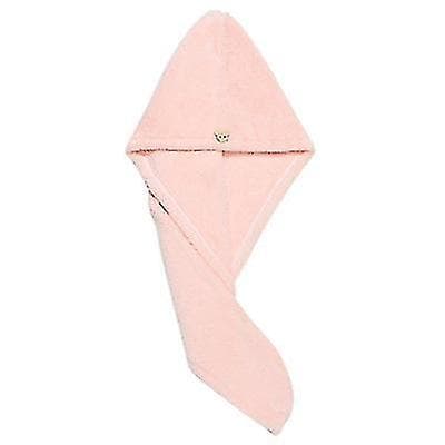 2025 Korallfleece hurtigtørrende absorberende tykt hårhåndklæde pink pink