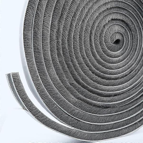 10m Brush Strip, Windproof and Dustproof Self-Adhesive Brush Seal for Movable Windows