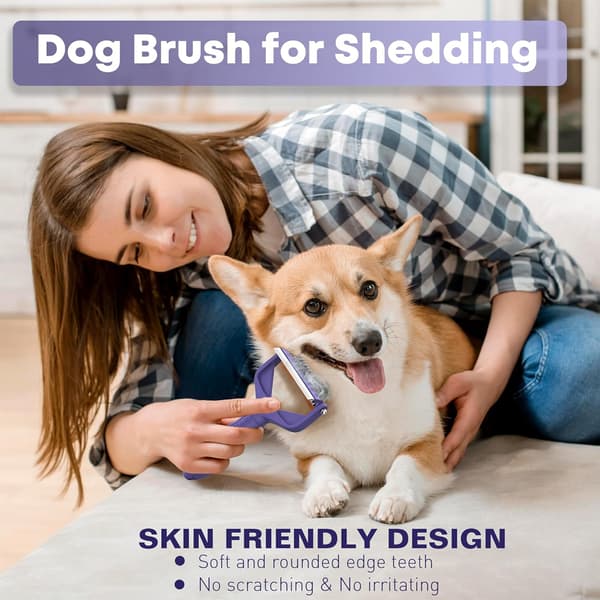 Upgraded 3 in 1 Pet Dematting Brush - Grooming Rake (1 pc)