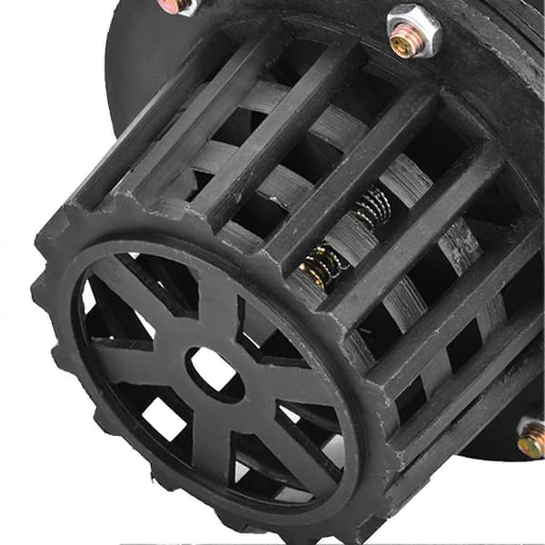 Water Pump Foot Valve Black PVC Low Pressure Flat Check Valve for Liquid Pump (1.5in)