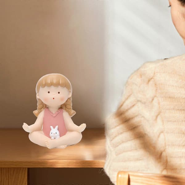 Statue boligindretning yogastilling statue gave Lotusstil