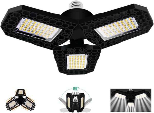40W LED-garagelys, lampe til garage, værksted, lager og kælder