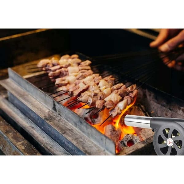 Manuell grillvifte, grillvifte, egnet for utendørs matlaging, grill, peis