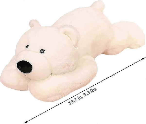 Angstdæmpende tyngde plysdyr, 1,5 kg blød bjørnelegetøj 50 cm