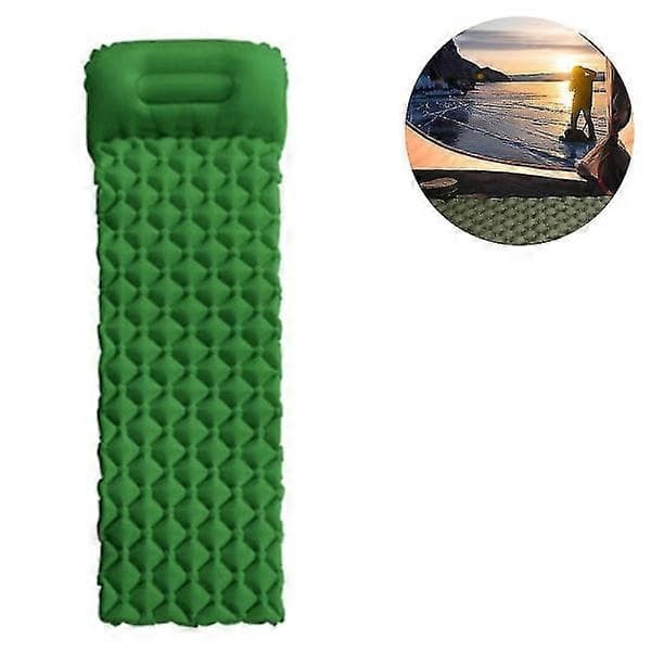 Ultralight sleeping pad with built-in pillow, inflatable camping