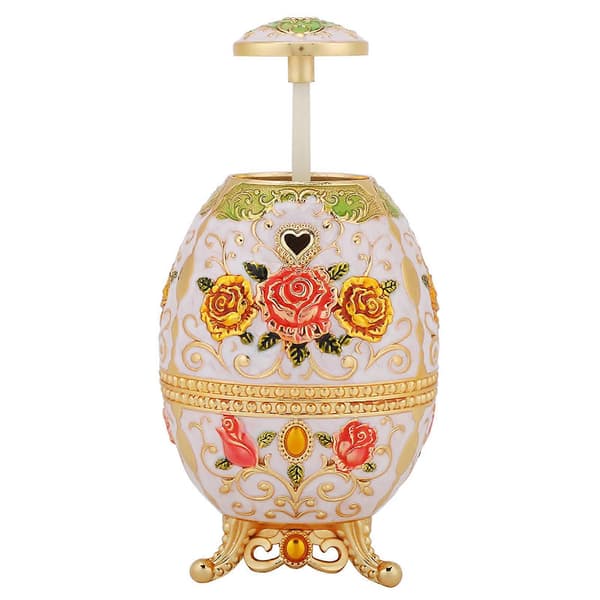 Metal Toothpick Holder, Pewter Alloy, with Floral Pattern, Hand-Pressed Toothpick Dispenser (Pattern #1)