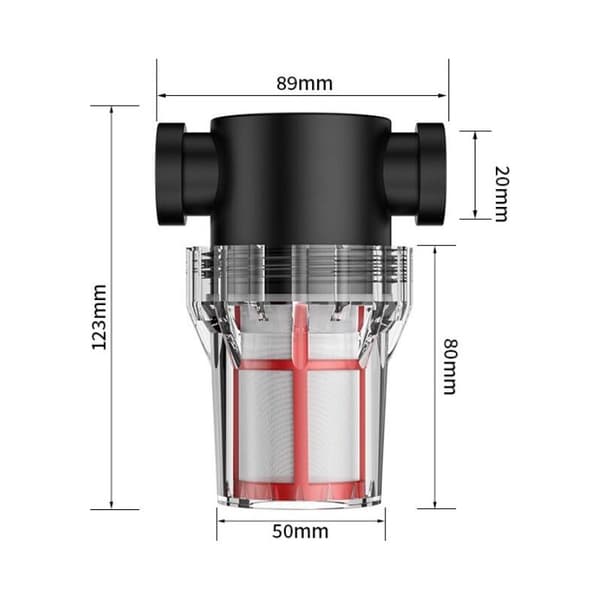 Sandfilter til vandpumpe, med patron - 20 mm grænsefladediameter ME101602266 ME101602266