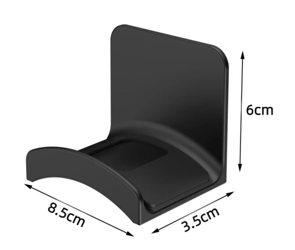 Hörlursfäste Hängare Hållare - 2-pack Starkt Självhäftande Headset Hook Stativ för Gaminghörlurar, Headsetfäste för Hem/Kontor/Spelrum