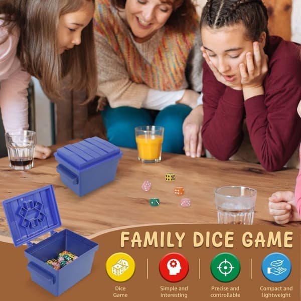 Dumpster Dice 80 st snabba soptärningar interaktivt schackbräde partyspel Presentförpackning Spännande soptunnetärningar för barnkalas