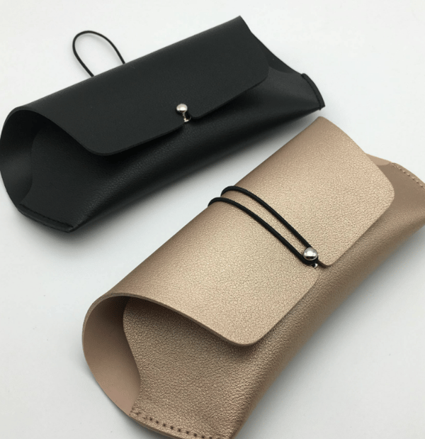 3-delad elastisk dragsko handgjord glasögonfodral fashionabel