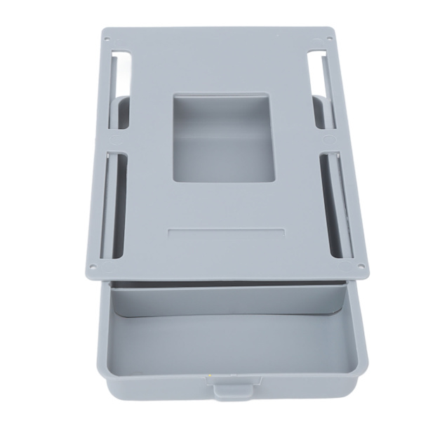 Desk Drawer Grey Compact Multifunctional Self-Adhesive Under Desk Handle Storage
