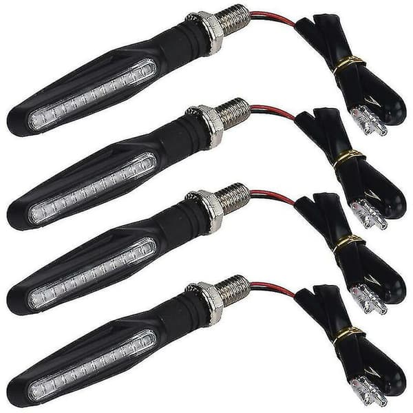 4 stk motorsykkel 12 LED blinklys gult