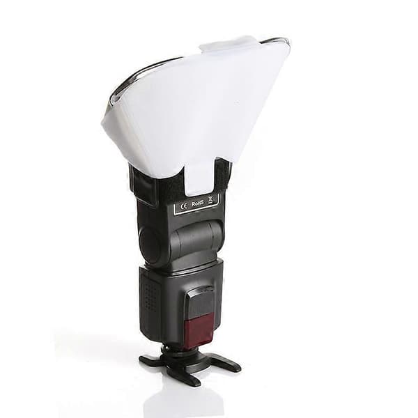 Universal Speedlight Flash Bounce Diffuser med 3 farver reflektorkort