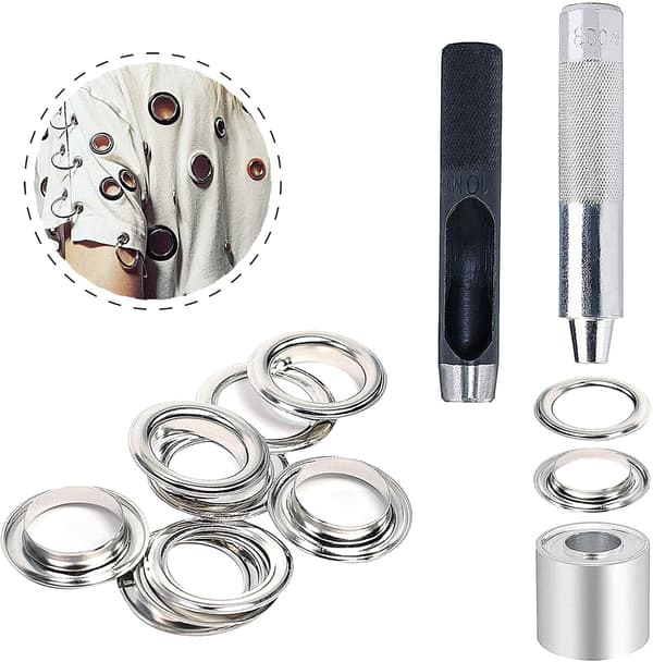 Öglan Kit Værktøj 10mm Metal Øje Sæt 100 Sæt Grommet Kit Eyele