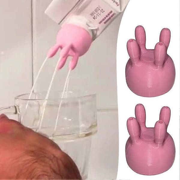 Ko-yver Mælkekartonlåg Sjov Dispenser Spildfri Hældetud Dæksler til Mælkeflasker 2 stk. 2pcs