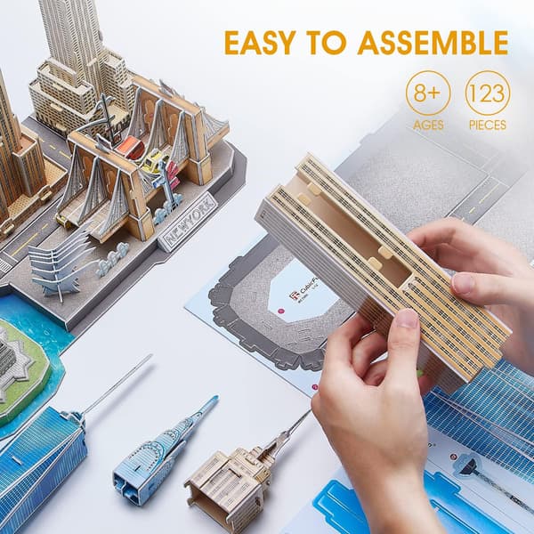 3D-pussel, New York City Skyline Byggmodellsatser, 123 delar