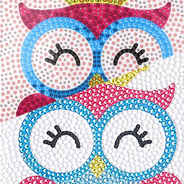 5D Diamantmaleri Korssting Håndverkssett for Barn, DIY Diamantkunst Maleri Broderi Kr