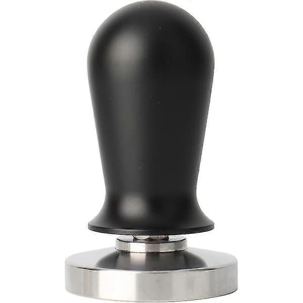 Kaffestamper - 58 mm kalibreret espressostamper i 304 rustfrit stål med flad base og ergonomisk håndtag