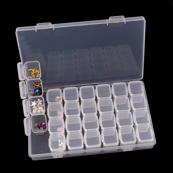 28 Compartment Storage Box Diamond Painting Small Storage Beads