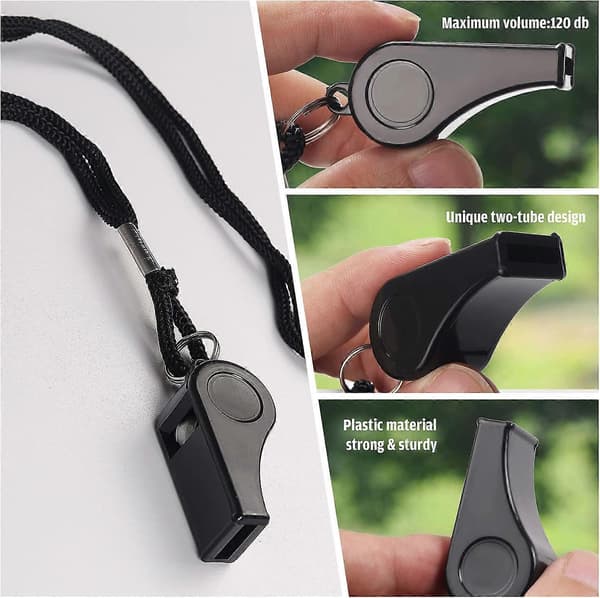 Whistle with Lanyard for Coaches, Referees, Training, Outdoor Camping Accessories, Dog Whistle, Emergency