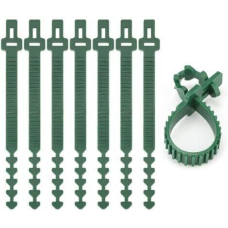 10 stk. 24 cm robuste bløde gummibånd til planter, justerbare sammenkoblingsbare havebånd til buske, roser og træer